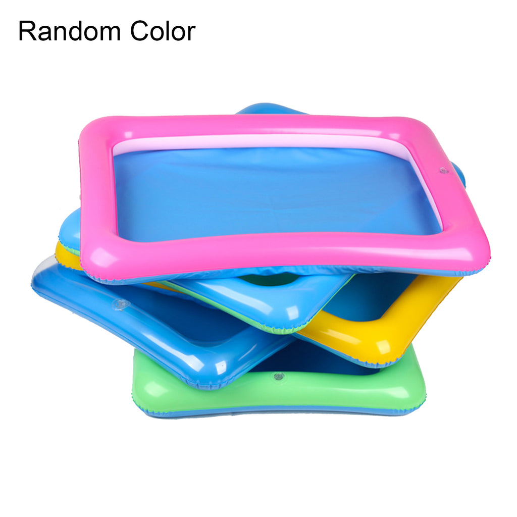 Outdoor Beach Kids Sand Mud Model Toys Storage Inflatable Pad Box Tray Y93241