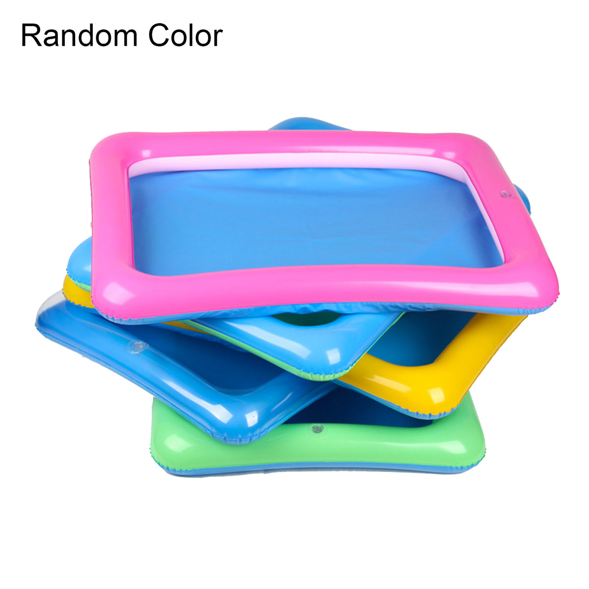 Outdoor Beach Kids Sand Mud Model Toys Storage Inflatable Pad Box Tray Y93241