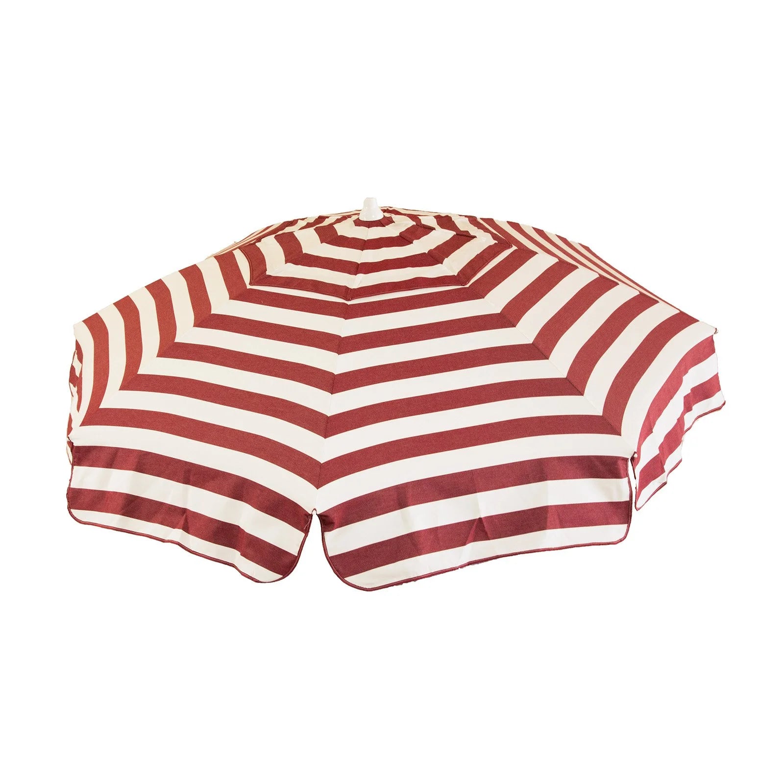 6 ft Khaki and White Stripe Beach Umbrella Y919