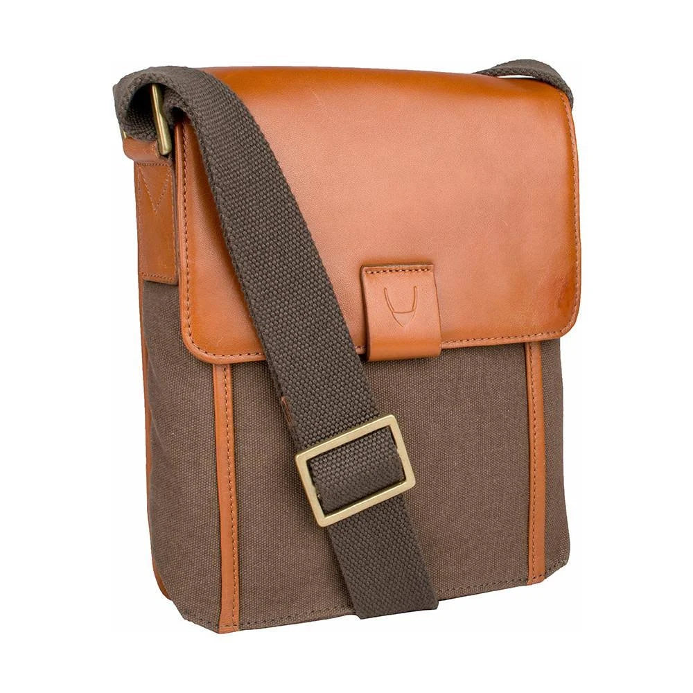 Black Canvas Leather Crossbody M65788