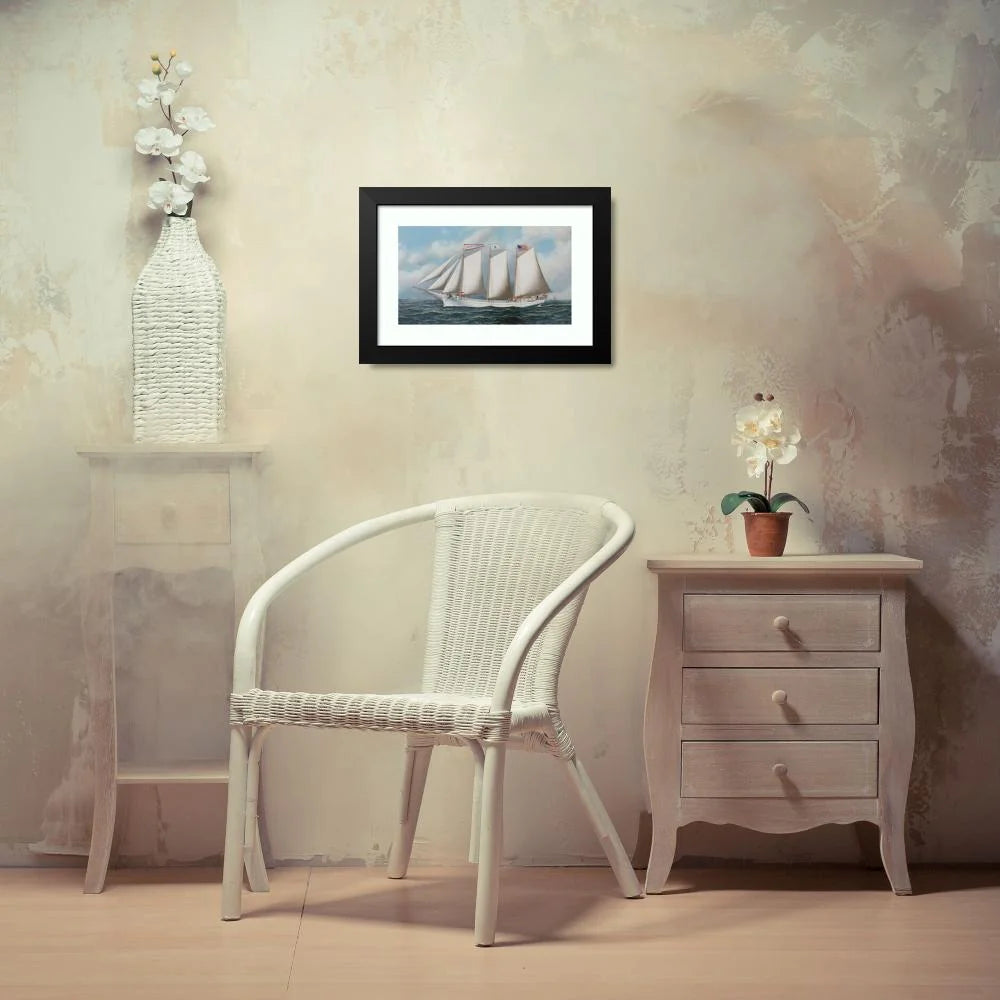 Black Modern Framed Museum Art Print R5355