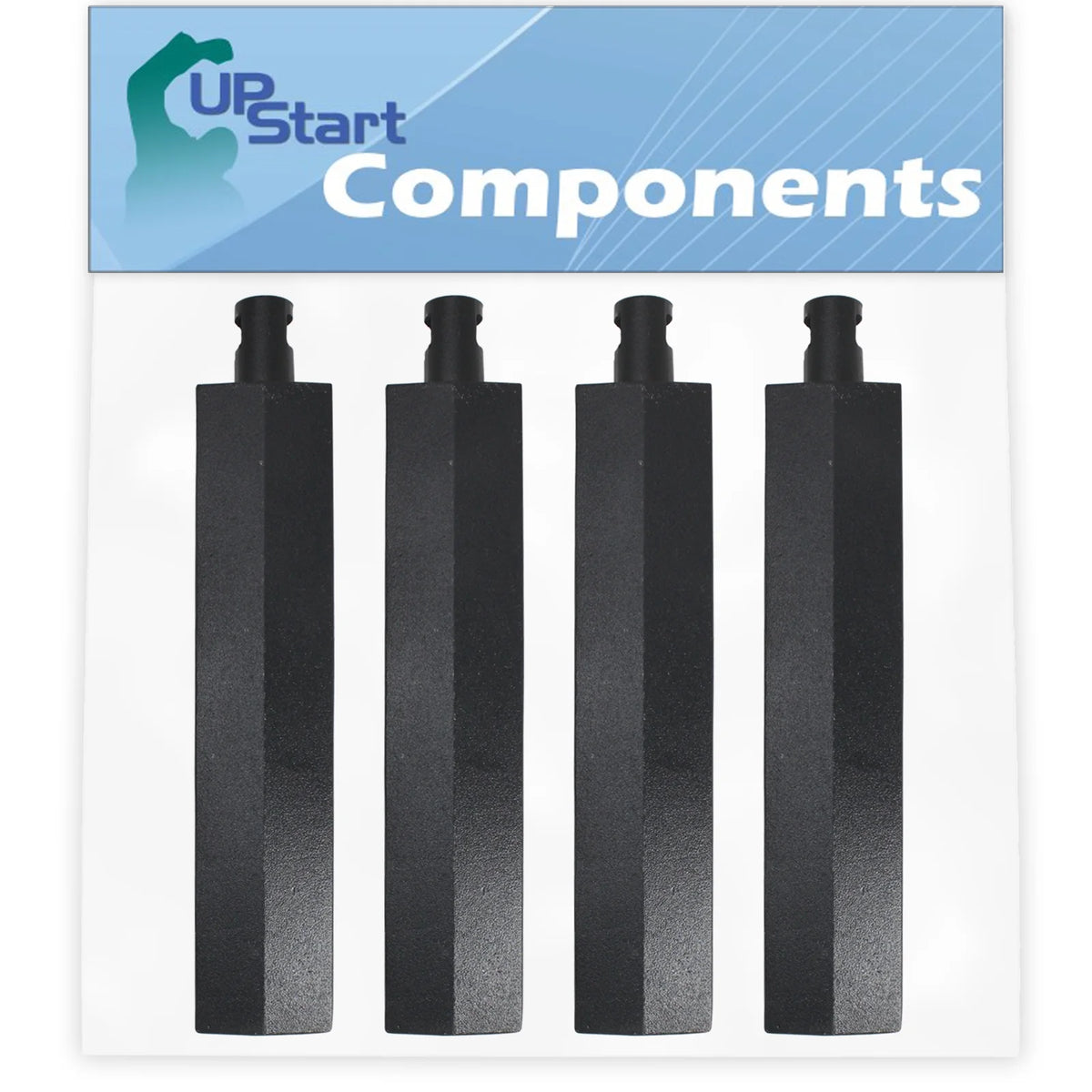 4-Pack BBQ Gas Grill Tube Burner Replacement Parts, Cast Iron, 15 3/4" O14531