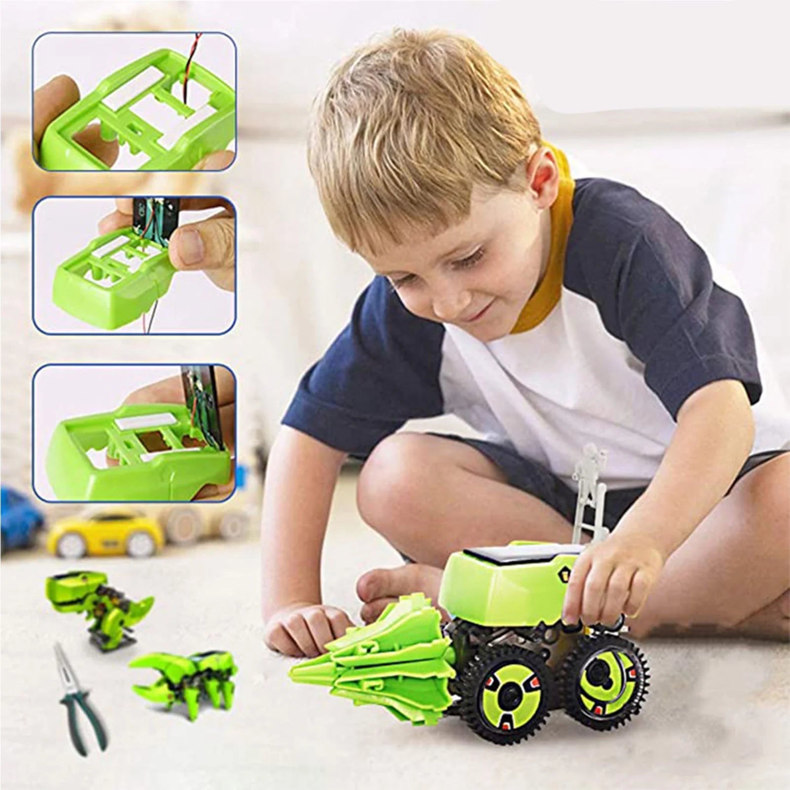 3 in 1 Solar Robot Building Toy for Children Aged 8 9 10 11 12 I21508
