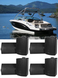 Black 5.25x22 Marine Box Swivel Speakers H985498