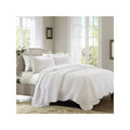 3 Piece Coverlet Set King/Cal King White V2258