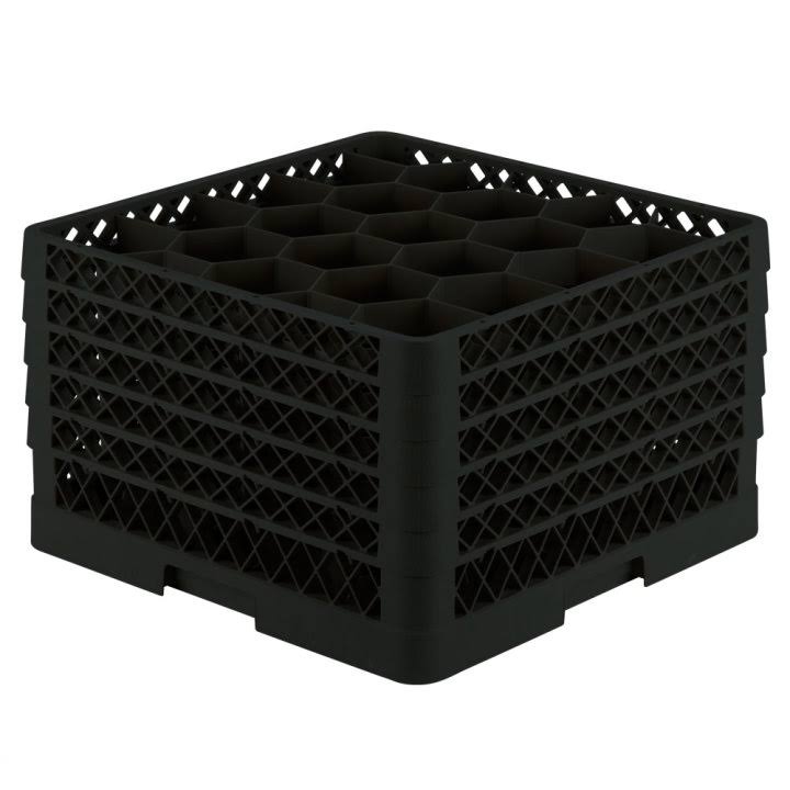 Black 20 Compartment Rack with 5 Extenders I187454
