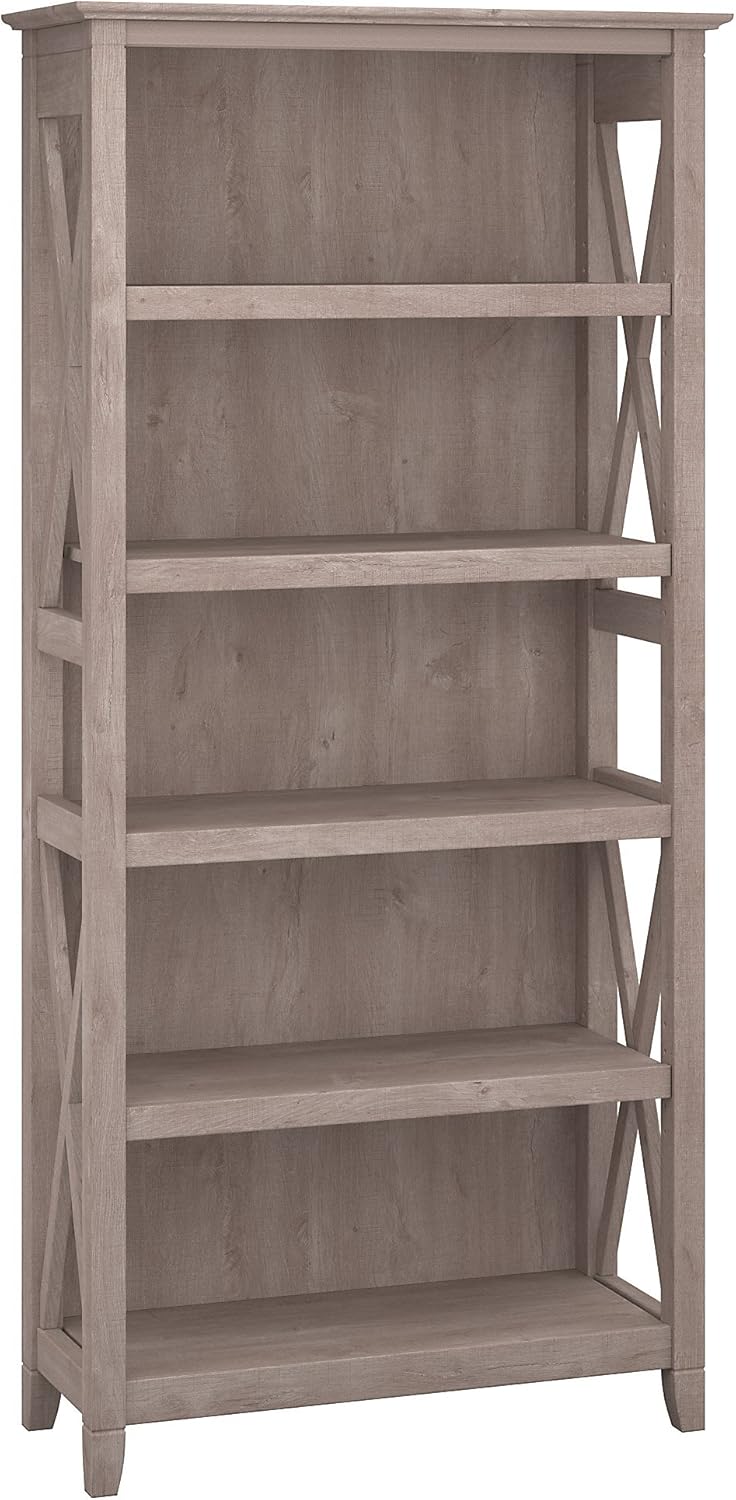 5 Shelf Bookcase, Pure White Oak W362047