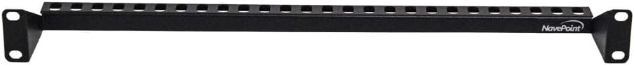 1U 19-Inch Rack Mount Cable Management Bracket Black Pack of 2 I869200