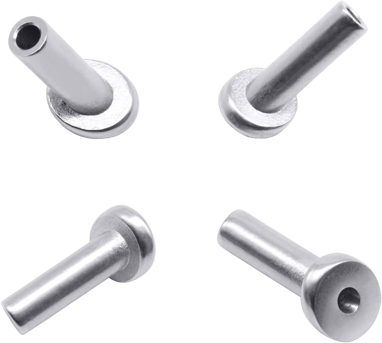 40 Pack T316 Stainless Steel Angle Protector Sleeves for Wire Rope Cable Railing A27695
