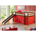 Twin Size Tent Loft with Slide & Slat-Kits Mattress Ready I967