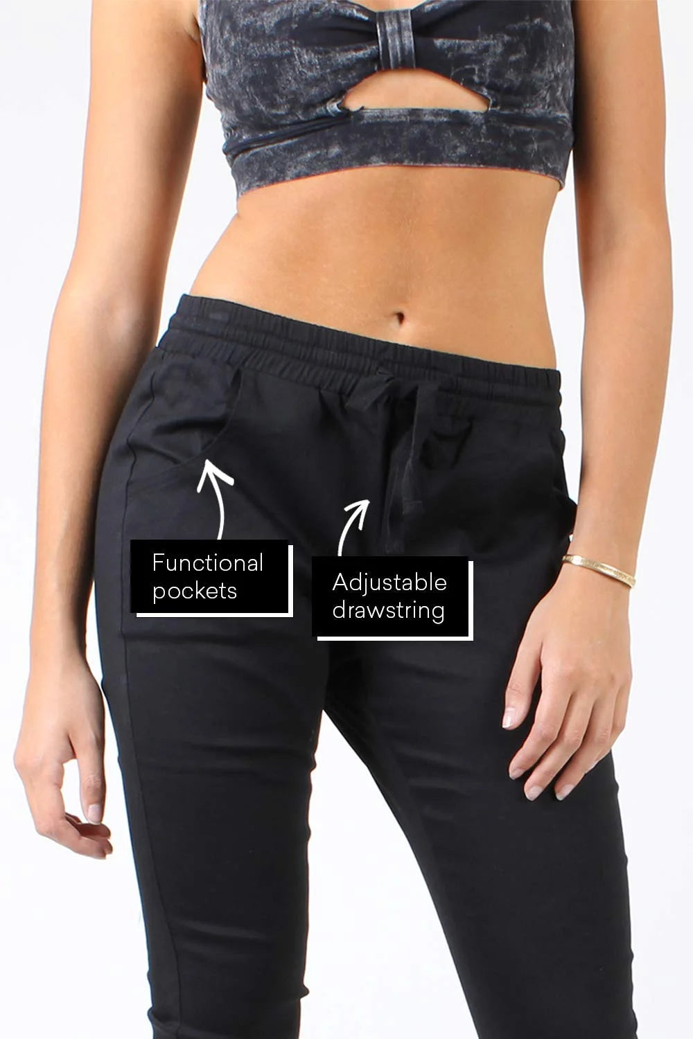 Twill Jogger Pants with Pockets F71398