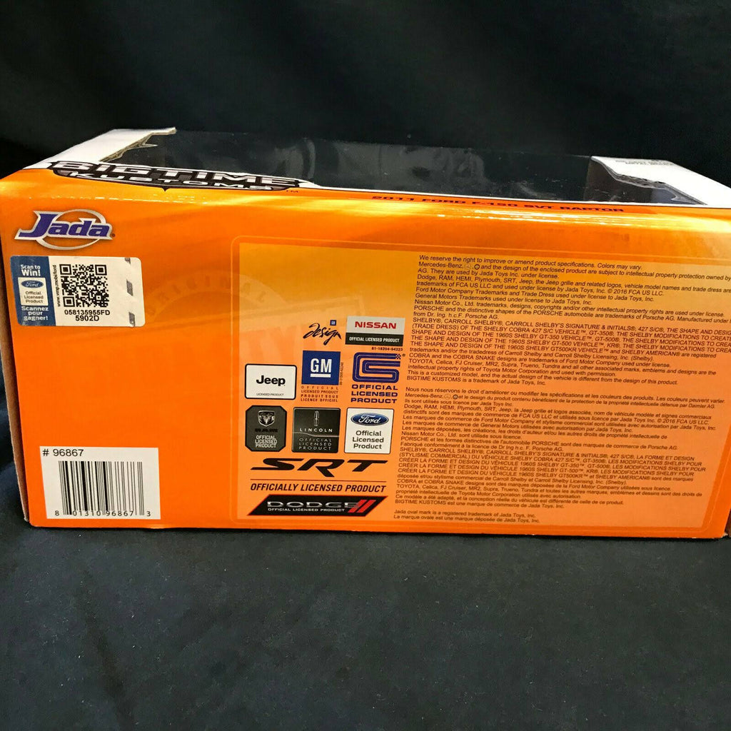 Matt Black 1/24 Diecast Model Pickup Truck P592603