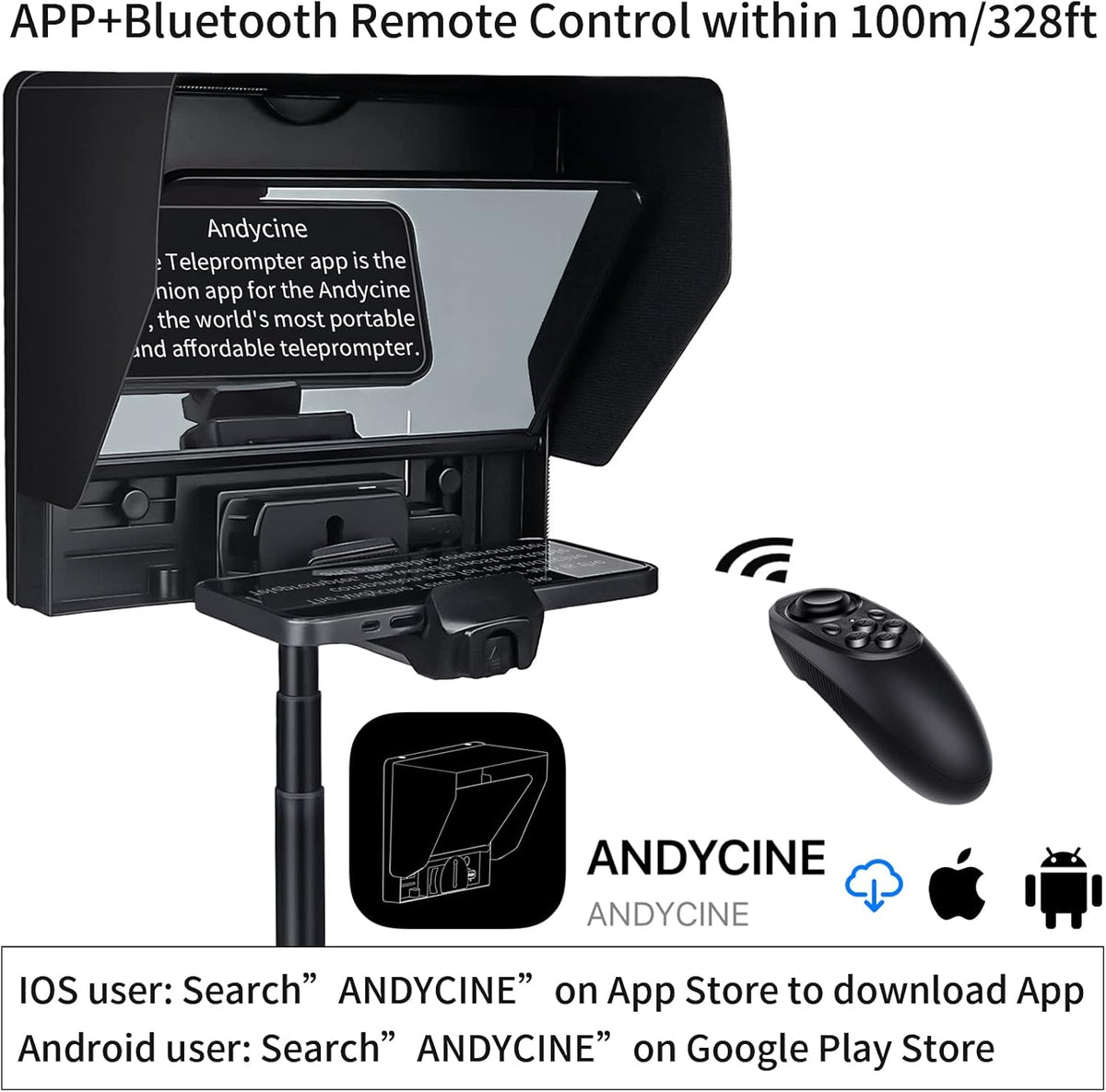 10 Folding Teleprompter for DSLR Smartphone and Tablet E27394