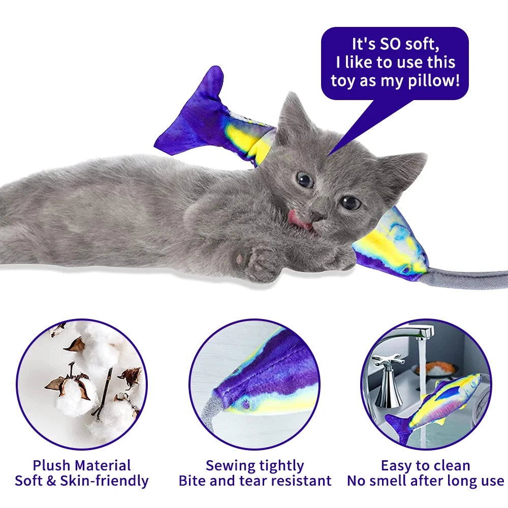 Wiggle Fish Catnip Plush Cat Toy M72121