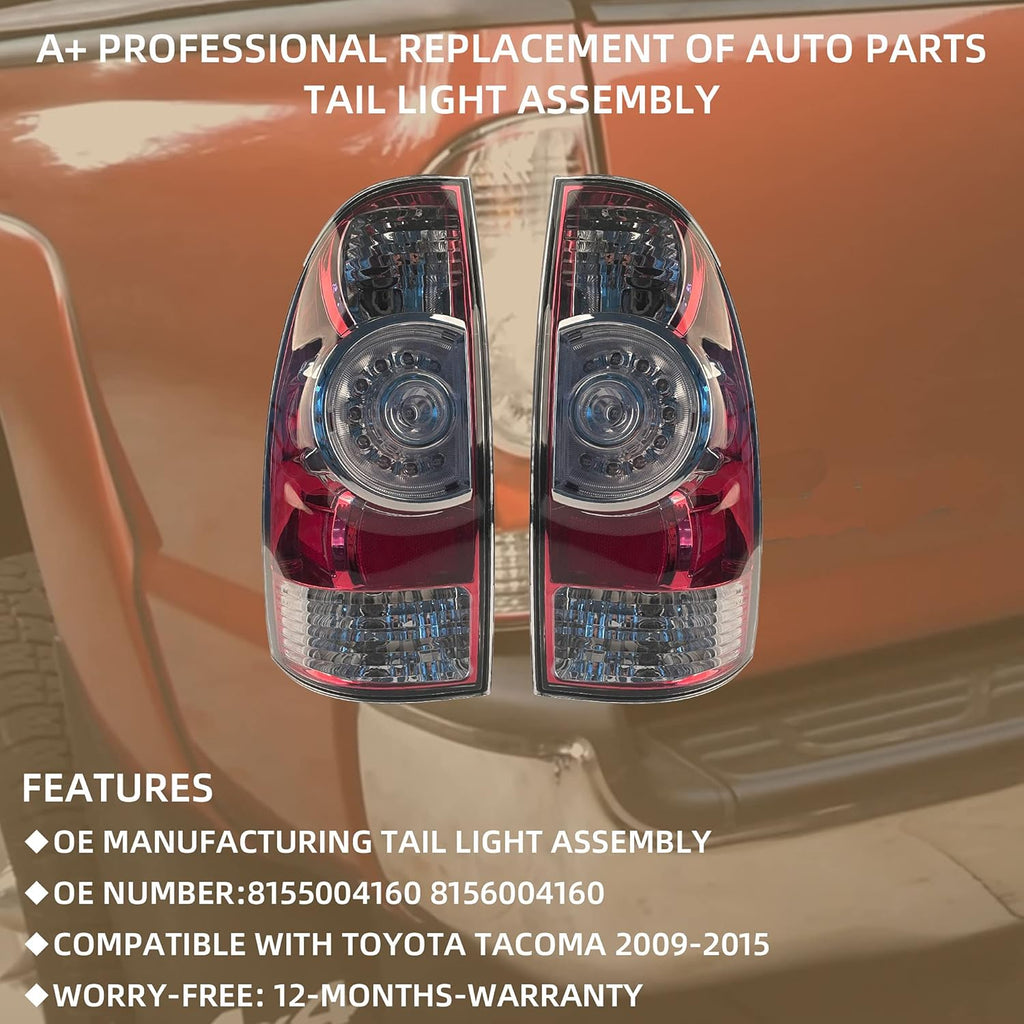 Tail Light Assembly LED Type for Toyota Tacoma 2005-2015 H127