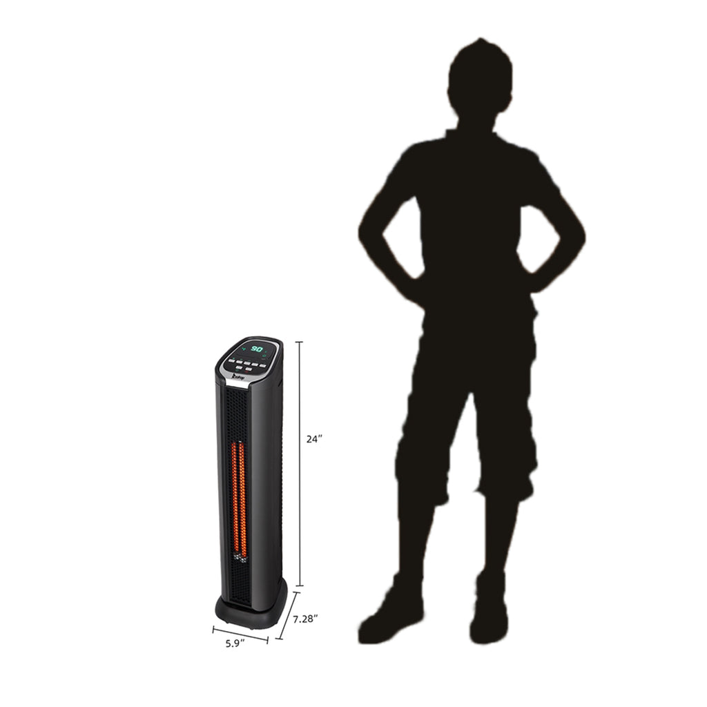 1500W Portable Infrared Tower Heater with Smart Control F2590