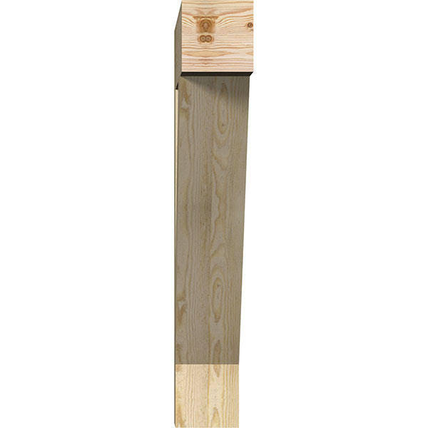 Traditional Block Rough Sawn Bracket, Douglas Fir H986392