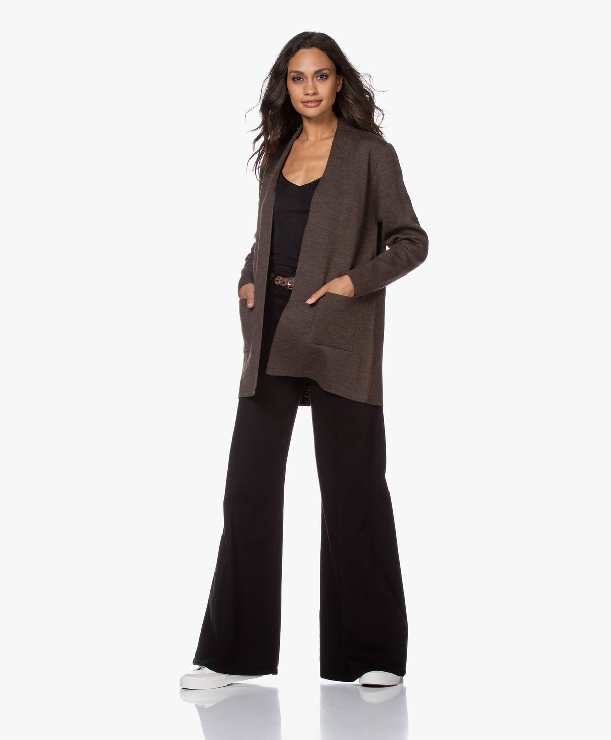 Black Woolen Silk Camisole R687