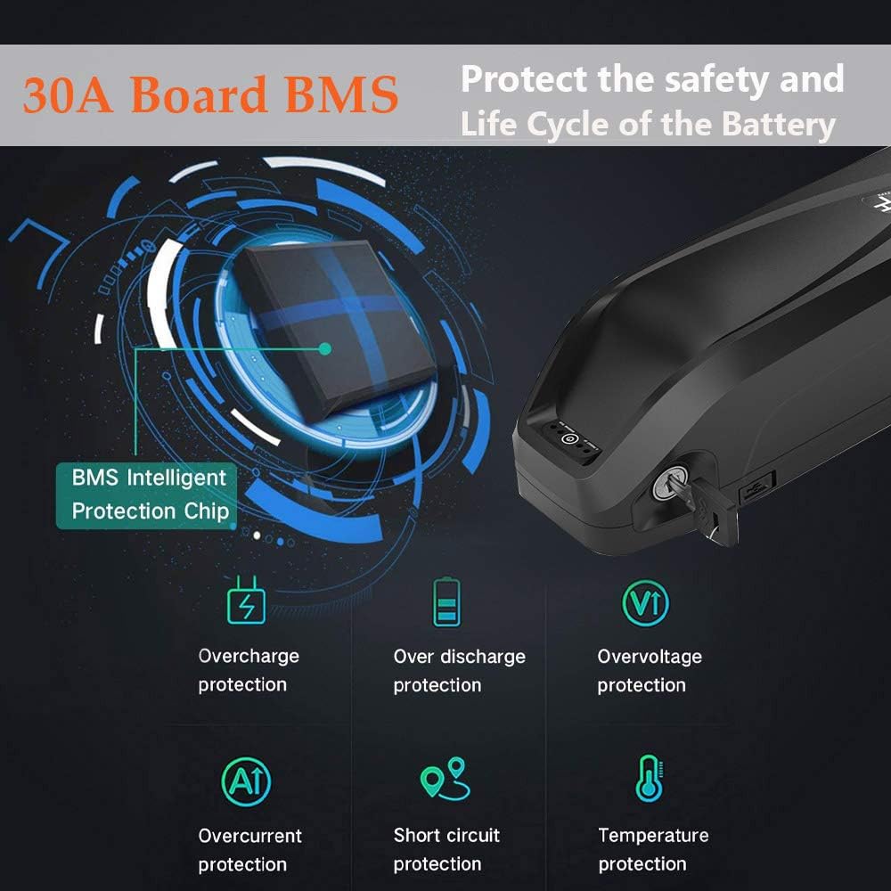 52V13AH Electric Bike Lithium Battery Pack with USB Charger Y6975