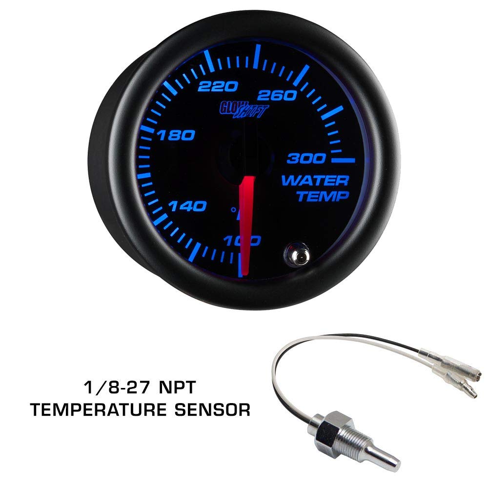 Tinted 7 Color 30 PSI Boost/Vacuum, 100 PSI Oil Pressure & Water Temperature Gauges, Black Triple Pillar Pod O994135