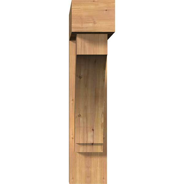 7 1/2x22W x 34x22D x 34x22H Imperial Block Smooth Bracket w/ Offset Brace, Western Red Ceda S272139