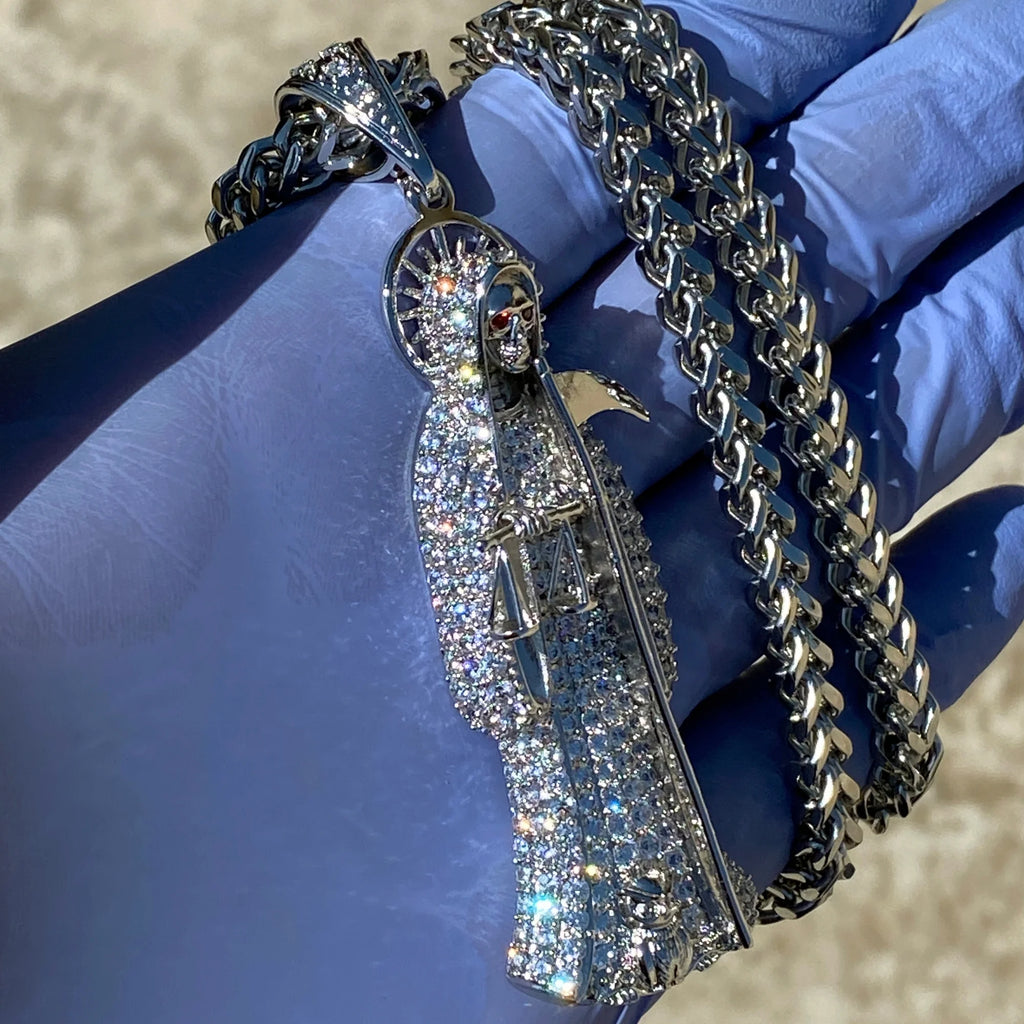 Stainless Steel Franco Chain Necklace 36" S273