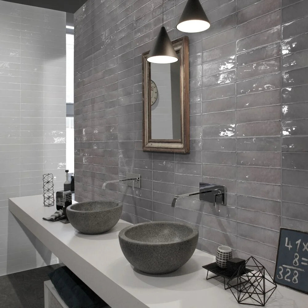 2x10 Ceramic Subway Tile, Acero (5.16 Sq. ft./Case) U3730