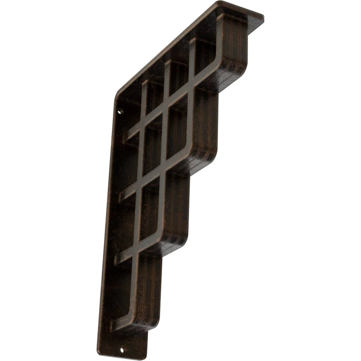 Wrought Iron Bracket Antiqued Bronze Triple Center brace M397079