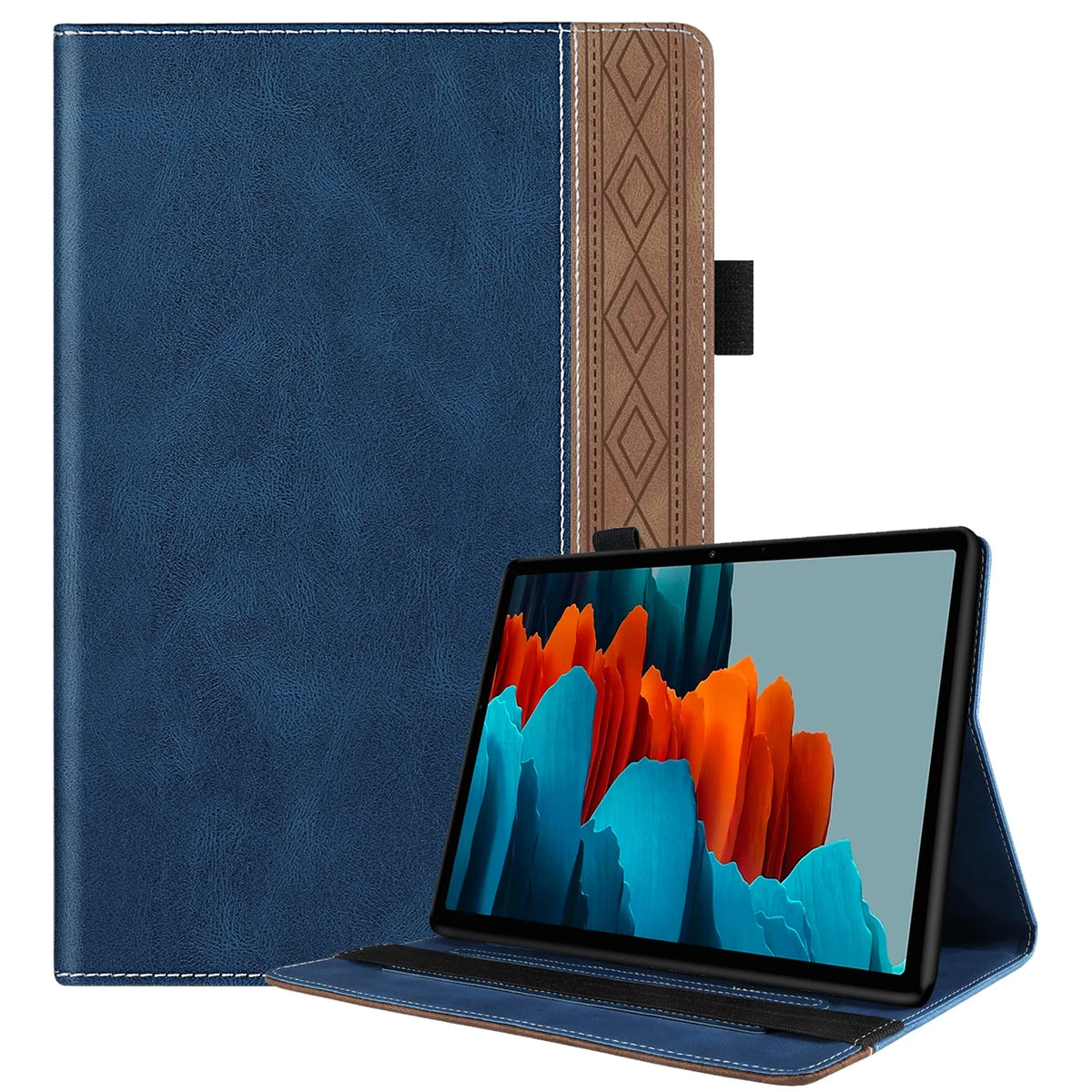 Blue PU Leather Magnetic Flip Stand Case for Samsung Galaxy Tab A8 10.5 Inch K64525