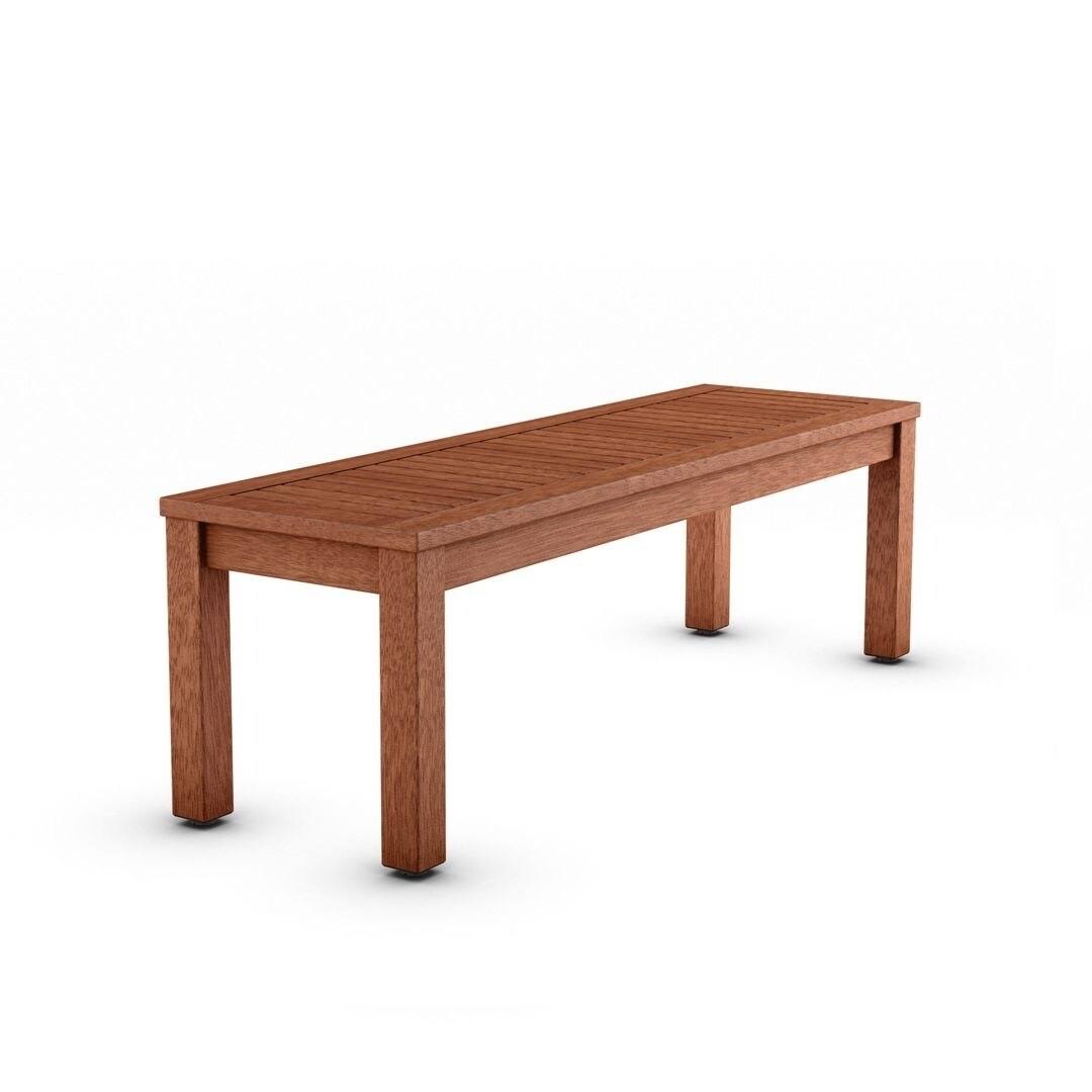 3 Piece Eucalyptus Rectangular Patio Dining Set S545822