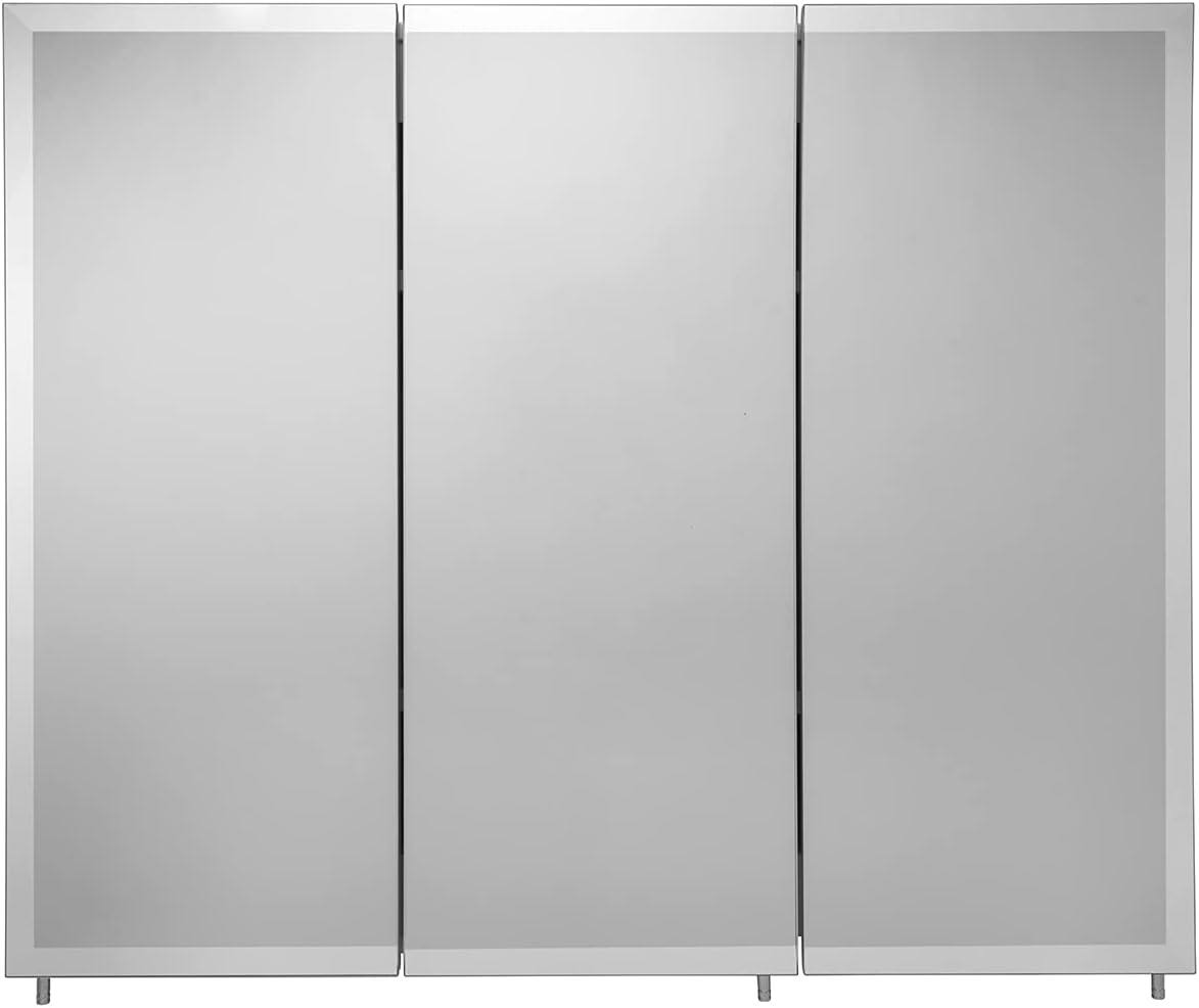 Triple Door Tri-View Cabinet, 30-Inch x 36-Inch, White U6489