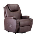 Wide Faux Leather Power Lift Recliner F15157