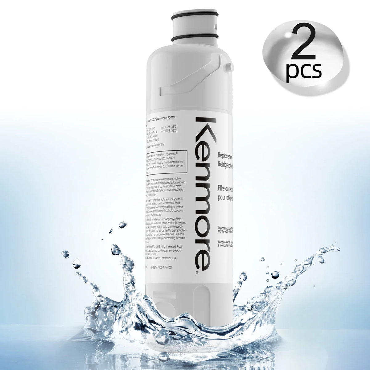 2 PCS Refrigerator Filter K8295