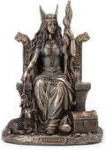 Antique Bronze Finish Frigga Statue Cold Cast Resin Sculpture T83266