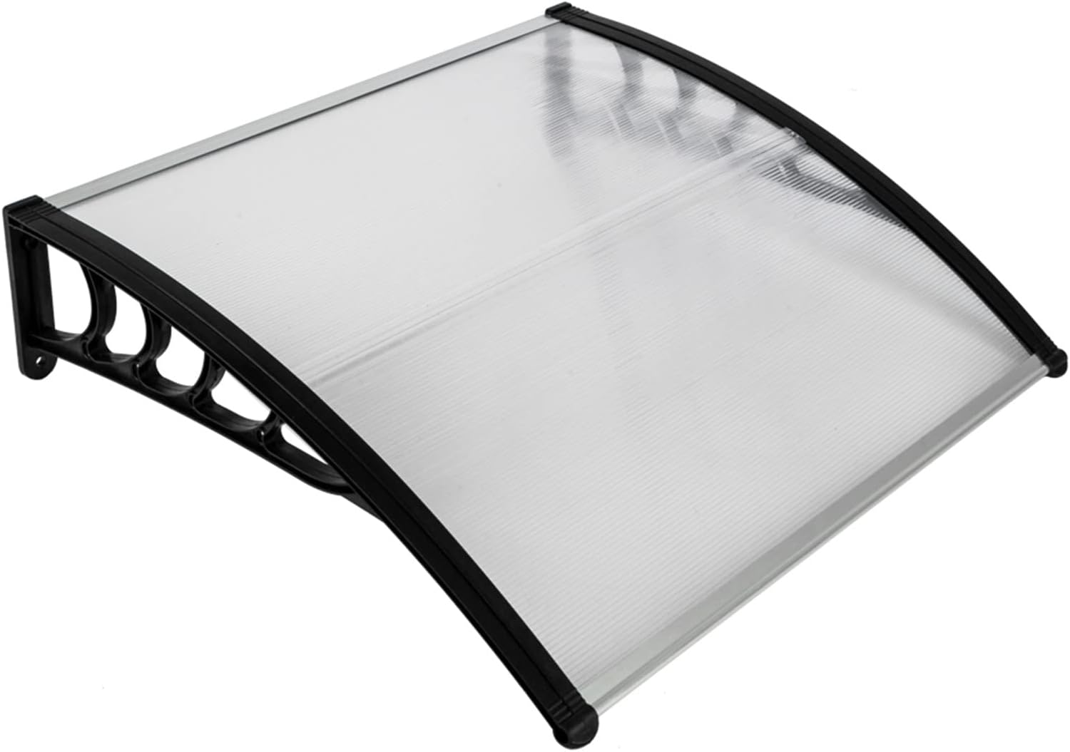 100 x 80 White and Grey Door and Window Awning Canopy Pack of 2 L89536