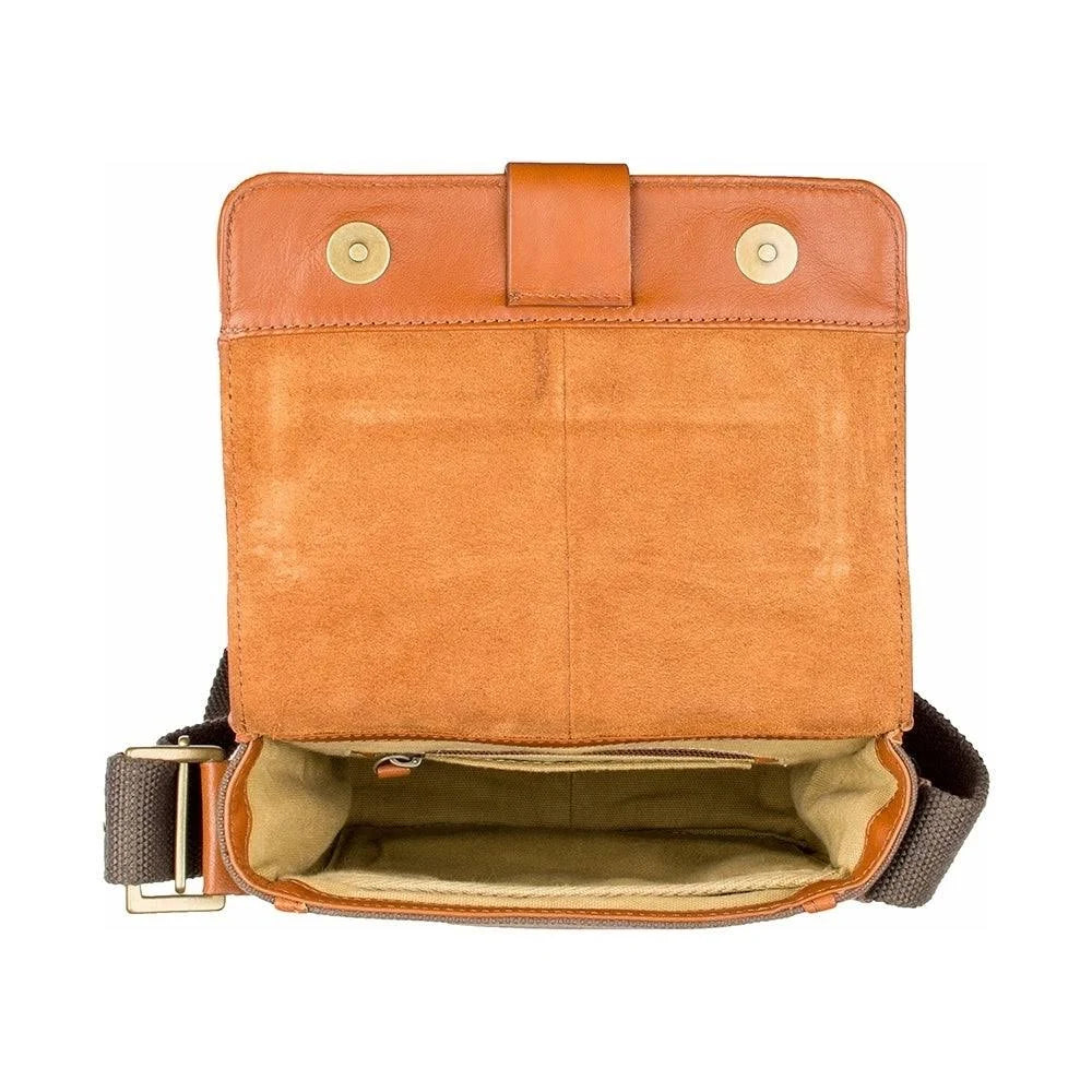 Black Canvas Leather Crossbody M65788