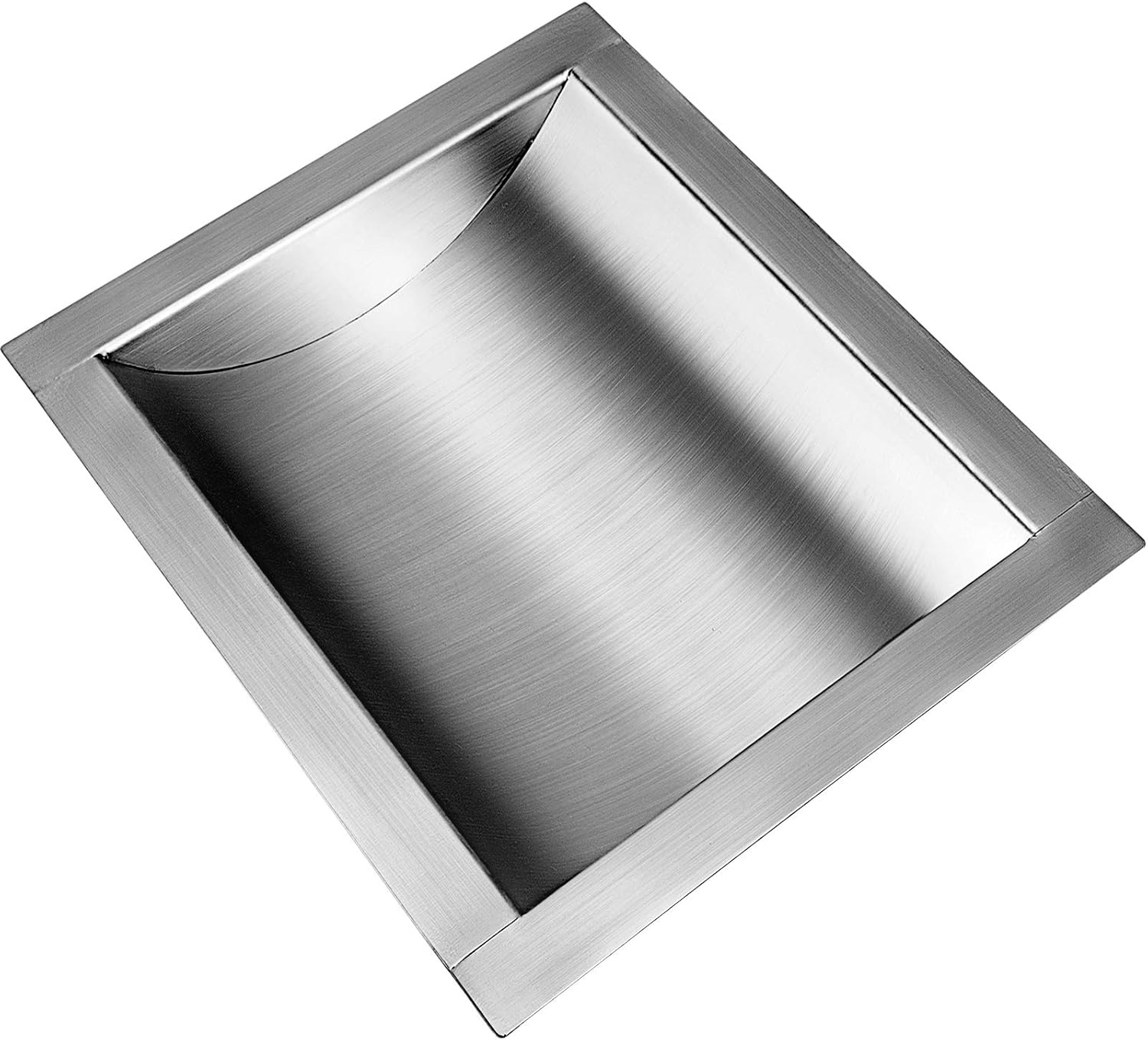 304 Stainless Steel Drop-in Deal Tray 12 Deep x 10 Wide x 1.6 High Brushed Finish P936