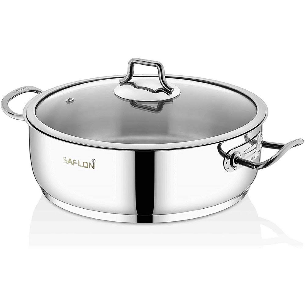 5 qt. Stainless Steel Saute Pot with Glass Lid E731590