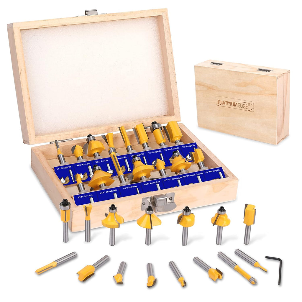35 Piece Tungsten Carbide Router Bits Set with 1/4 Shank Z6470