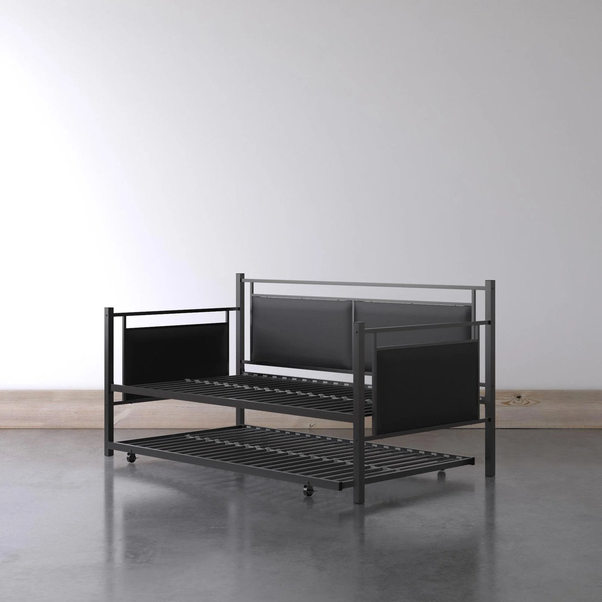 Twin Metal and Upholstered Daybed with Trundle X5344