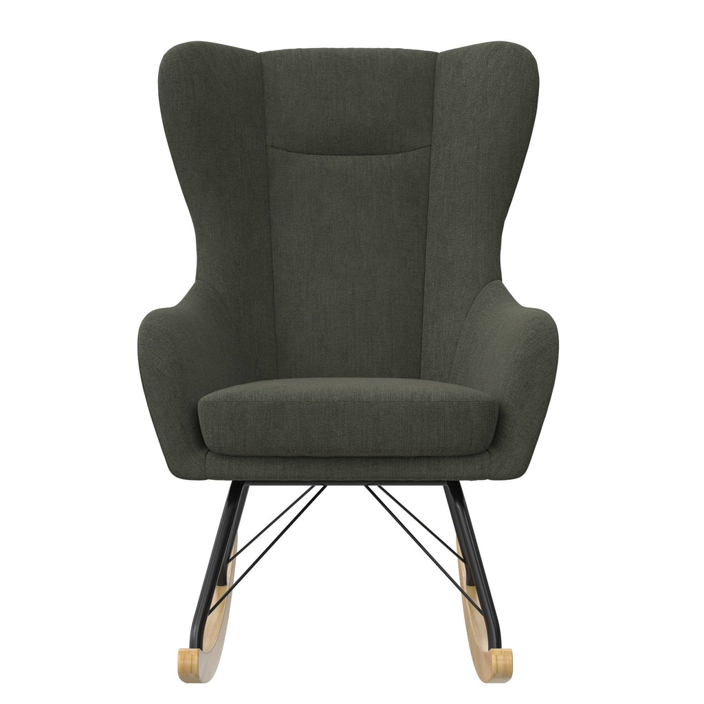 Blue Wingback Rocker C59848