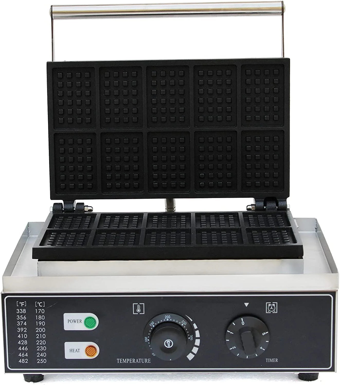 1500W Commercial 10pcs Nonstick Waffle Maker Y173