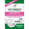 Comfort-Fit Disposable Diapers for Female Dogs, Medium, 12 Count, 6 Pack H479