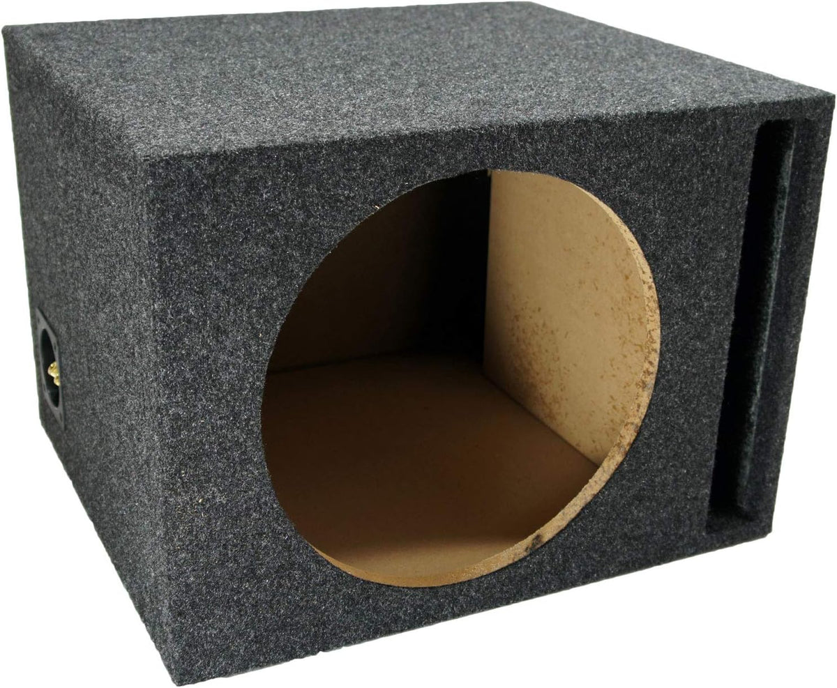 Single 12" Vented Subwoofer Sub Box Ported Enclosure 5/8" MDF Pack of 2 R34029