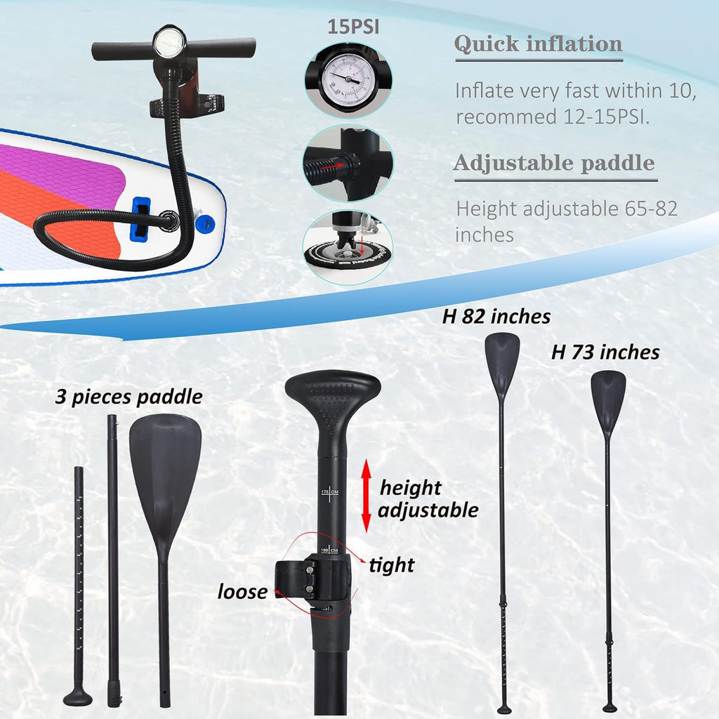 Inflatable Stand Up Paddle Board with Carry Bag L148143