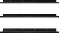 Black Wall Mount Floating Shelf Set of 3 B958273