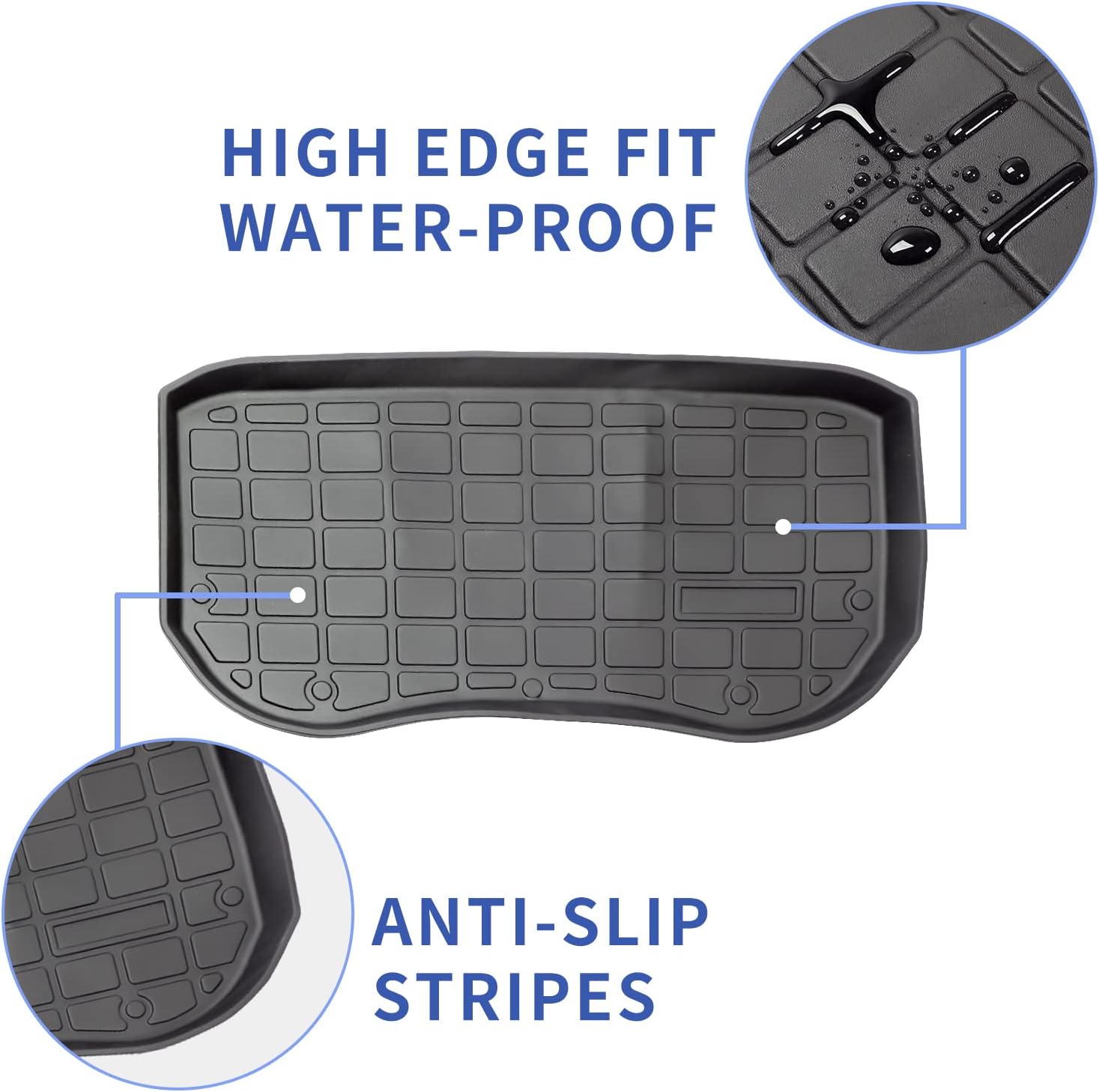 TPE All Weather 3PCS Trunk Mat Cargo Liner T7661