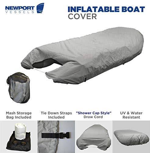 Grey Inflatable Dinghy Boat Cover 11-12-Feet I5952