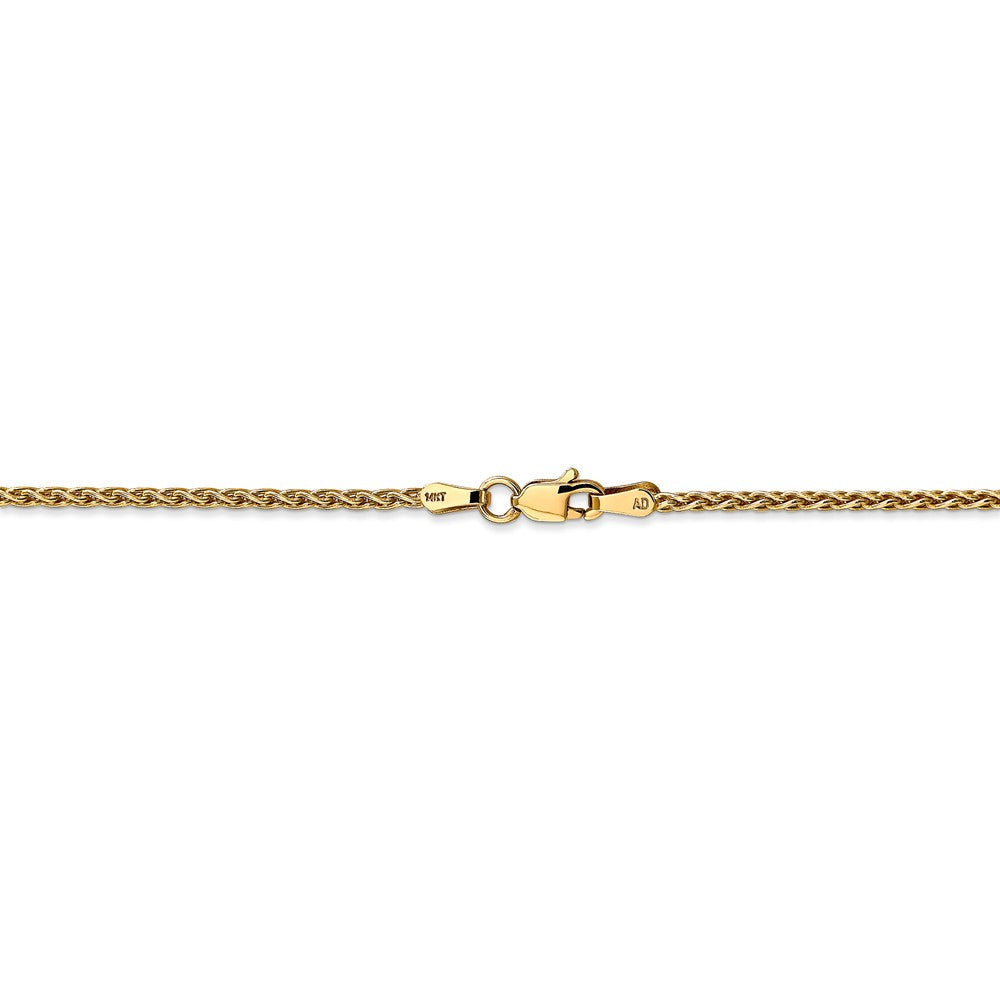 14kt Yellow Gold 1.75mm Wheat Chain 20 inch Lobster Clasp E862