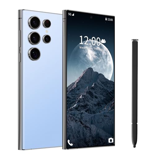 Black 6.8" HD Screen Unlocked Smartphone 6+256GB Android13 with 128G Memory Card U502